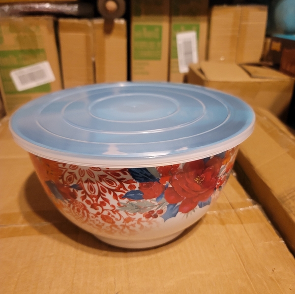 Pioneer Woman large Cheerful Rose bowl - Picture 3 of 6